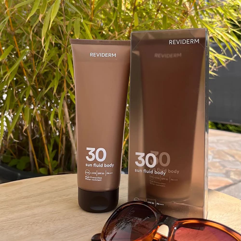 Результат Sun Fluid Body SPF 30 REVIDERM.Україна REVIDERM.ua